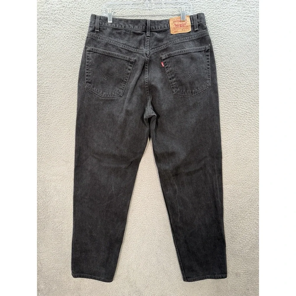 Vintage Levis 550 Jeans Mens‎ 40x34 Black Relaxed Workwear Grunge Skater 90s Y2K